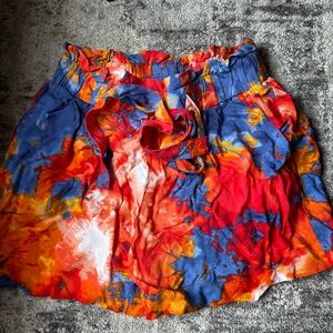 Ambiance Multicolor Tie-Dye Shorts